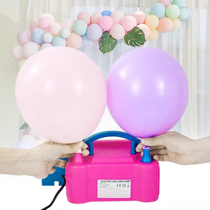 Inflador De Globos Eléctrico 2 Inyectores