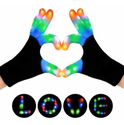 Guantes Tik Tok 6 Modos Luces Led Rgb